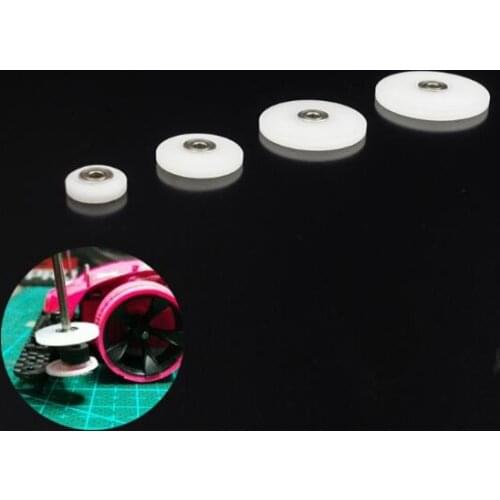 Free Shipping 2Sets 15436 Light Weight Plastics Guide Roller With Bearing For Tamiya RC Car Model Spare Parts 8.7/13/17/19mm