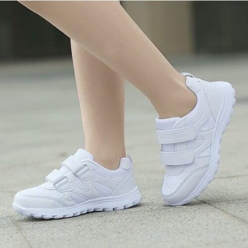 Brand shoes boys girls childrens sneakers kids white sports breathable running shoe child students footwear sneakers 25-41
