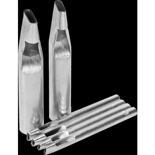 MIUIE 1PCS Oval Shape Hole Punch Cutter Set Belt Watch Banding Gasket Hollow Leather Stitching Strap Belt Square Hole DIY Tools