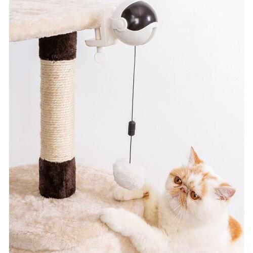 Electronic Motion Pet Cat Teaser Toy Funny Cat Toy Lift Ball Electric Cat Toy Interactive Puzzle Smart Toy Pet Supply