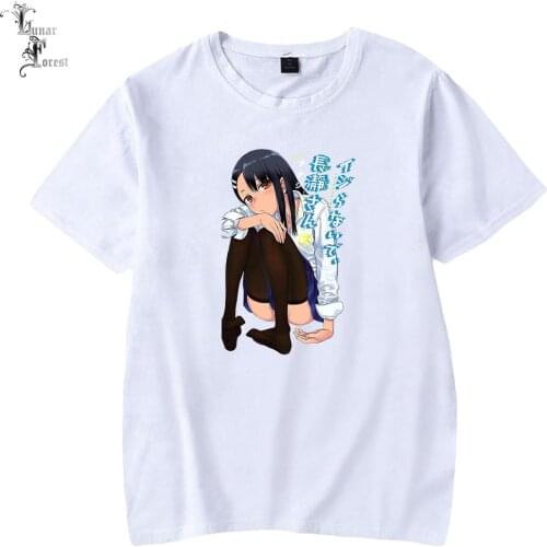 IJIRANAIDE NAGATORO SAN Printing T-shirt Summer Fashion Round Neck Short Sleeve Popular Japanese Anime Streetwear Plus Size