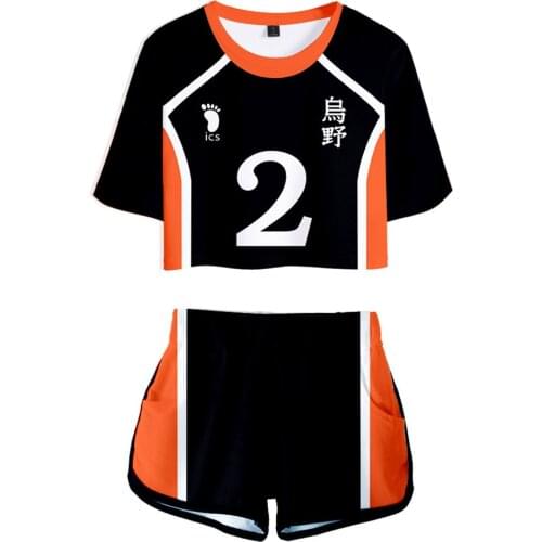 Haikyuu Sugawara Koushi Cosplay Costume Women Girls Jersey Sports Wear Uniform Two Piece Sets