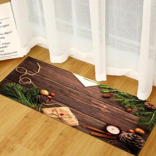 Hallway Floor Mat 3D Scenic Pattern Kitchen Carpet Bedroom Doormat Nordic Entrance Home Bathroom NonSlip Absorb Water Rug 60*180