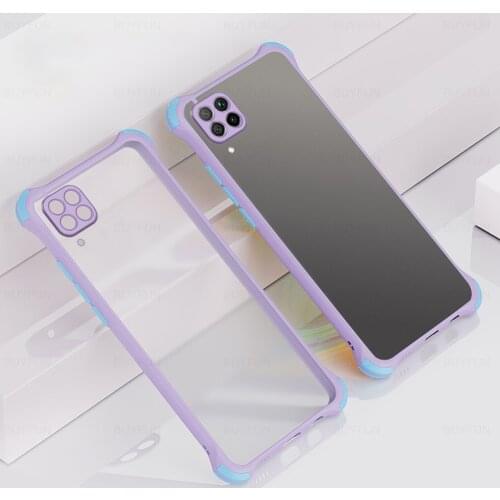 Matte transparent phone case for huawei p40 lite e p30 pro y8p y6p y9s y6 y7 y9 prime 2019 shockproof protection bumper cover