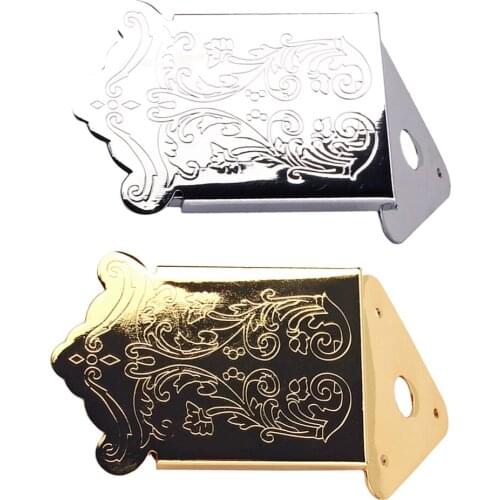 Metal 12 Back Holes Tailpiece Bridge Set for Cigar Box Guitar Mandolin