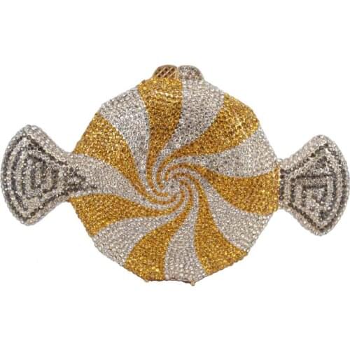 Fashion Luxury Candy Clutch Bags Women Party Purse Yellow Pink Sweets Evening Bags Crystal Pouch Female Handbags SC579