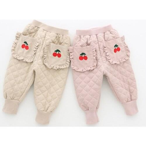 Fashion Baby Girl Pants Toddler Kids Baby Girls Thick Bottoms Childrens Girls Cute Long Pants Leggings Autumn Winter Clothes