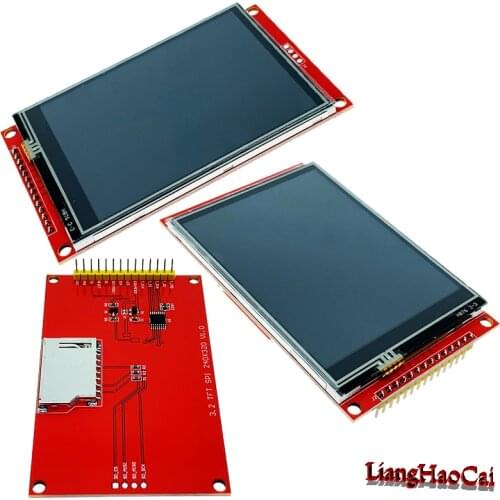 SPI module 14 pin 3.2 inch 18P ILI9341 TFT LCD colorful screen 4 wire Serial port 320x240 No touch panel adapter PCB board