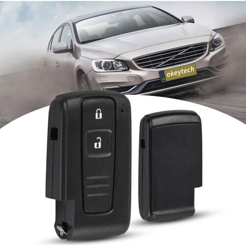 Okeytech New 2 Buttons Smart Remote Car Key Shell Case Cover for Toyota Prius 2004 2005 2006 2007 2008 2009 Corolla Verso Camry