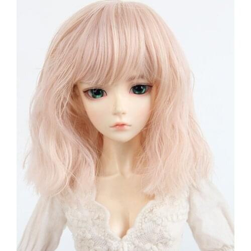 Sd bjd doll wig 1/3 1/4 1/6 volume of instant noodles shoulder-length short hair wig high temperature wire (buy 1 pec)