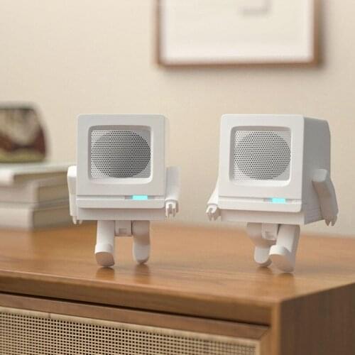 Birthday Gift Bluetooth Speaker Small Speaker TWS Stereo Subwoofer USB Mini Outdoor Robot Speaker Couple Gift