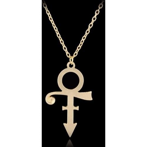 Dongsheng Prince Rogers Nelson Necklace Pendant Prince RIP Memorial Symbol Love Logo Necklace the Minimalism Singer Necklace-30