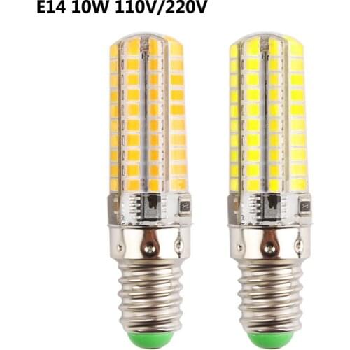 Dimmable E14 LED Lamp 10W 110V 220V LED Bulb Corn Light SMD2835 Chandelier Pendant Refrigerator Light Replace Halogen Lamps