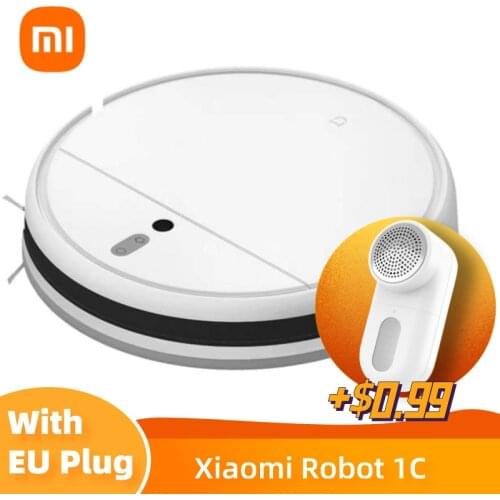 XIAOMI MIJIA Vacuum Cleaner Sweeping Mopping Robot 1C For Home Cyclone Suction Auto Dust Sterilize 2500PA APP Smart Planned WIFI