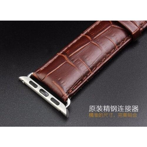 Luxury 38MM/42MM Genunine Leather band for Apple Watch Strap For iWatch bracelet series SE 6/5/4/3/2/1