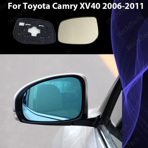Wide Angle Exterior Left & Right Side view Rearview Heated Mirror Glass For Toyota Camry XV40 2006-2011