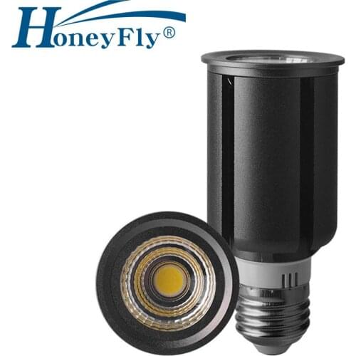 HoneyFly 5pcs LED MR16 Spot Lamp 3W 5W 7W 10W 12W GU5.3 GU10 E27 50mm AC85-260V Mini COB Bulb With Aluminum Lamp Cup 3000K 6000K