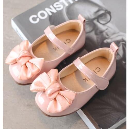 Spring Infant Toddler Shoes Girls Soft-soled Toddler Shoes Baby Autumn Single Shoes Girls Fashion Sweet Leather Shoes Hot