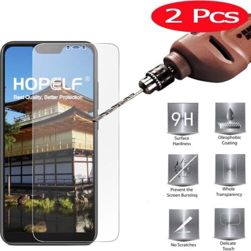 2 Pieces Protective Glass for Xiaomi Mi A2 Glass on the Xiaomi Mi A2 Lite Safety Glass for Xiaomi Mi A2 Light Screen Protector