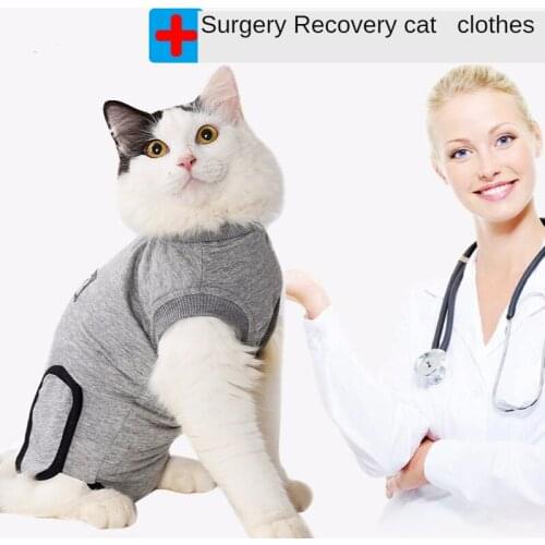 Cat Vest Cat Clothes Cats PostOperative Rehabilitation Clothing Pet Recovery Suit Pet Cat Protection Suit Treatment Vest