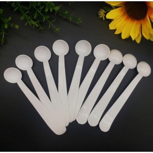 2g Measuring Spoons Professional White Plastic Scoops for Food/Milk/Washing Powder/Medicine Measuring LX1319