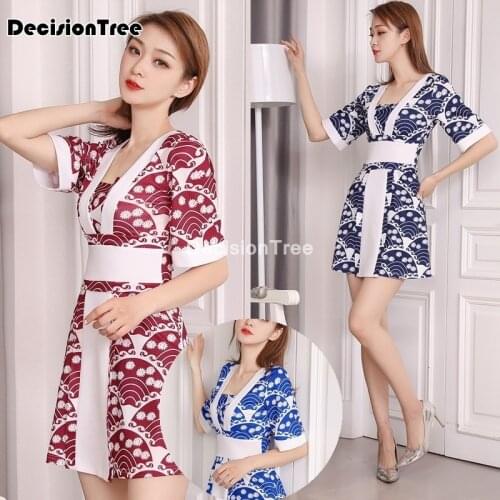 2021 womens sexy sakura anime costume japanese kimono costume vintage original tradition silk yukata dress cosplay costumes