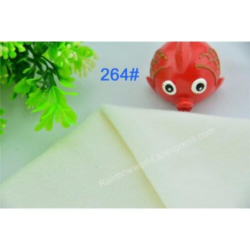 264# white Super soft velvet fabric microfiber velboa hair height 0.5-1.5mm for DIY stuffed toy sofa pillows(10 pieces)