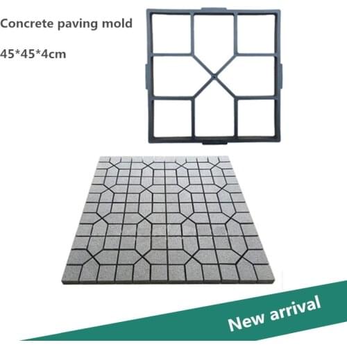 New Garden Path Maker Mold Manually Paving Cement Brick Mould Stepping Stone Road Making Tool 40*40*4cm