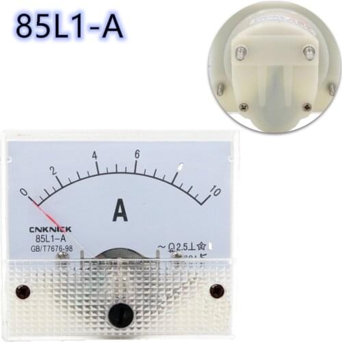 1PCS 85L1 1A 2A 3A 5A 10A 15A 20A 30A 50A AC Panel Meter Analog Panel Ammeter Dial Current Gauge 64*56mm
