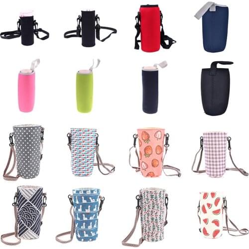 Sport Water Bottle Cover Insulator Sleeve Bag Case Pouch For 450 - 1500ML Portable Vacuum Cup Mug Sport Camping Accessories