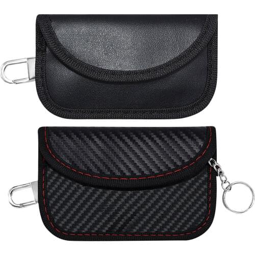 RFID Car Key Bag Organizer Case Anti-radiation Signal Shielding Blocking Bag Covers Protection Pouch Wallet Privacy Anti-Theft N