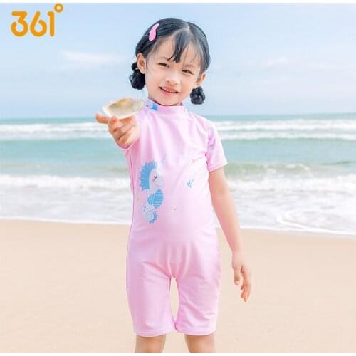 Children’s Swimwear One Piece Pink Kawaii Swimsuit Cartoon Printed Kids Designer Swimwear For Girls Cute Kids Girls Bathing Suit