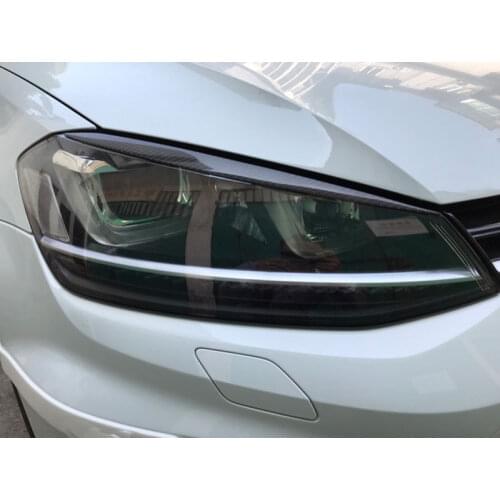Home / For VOLKSWAGEN / GOLF / carbon fiber Eyelids eyebrows FRONT headlight brows 1Pair for VW GOLF 7 GTi MK7 2014UP V091