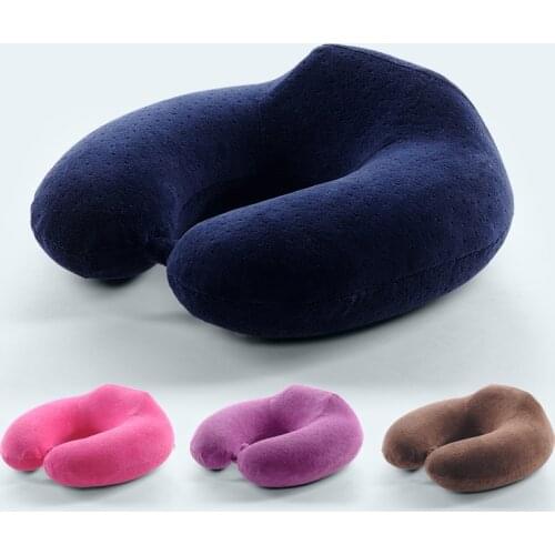 Travel Soft U-Shape Pillows 30*30*9cm Headrest Car Flight Nursing Pillow Neck U Shaped pillow Cushion Memory Foam free shipping