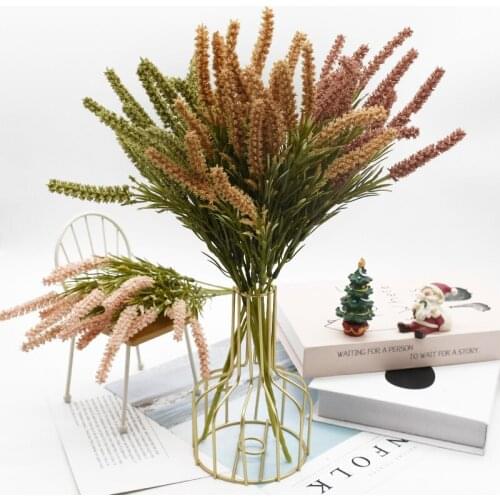 Artificial flower malt grass Provence lavender green plant INS wind wholesale wedding Christmas decoration for home flower craft