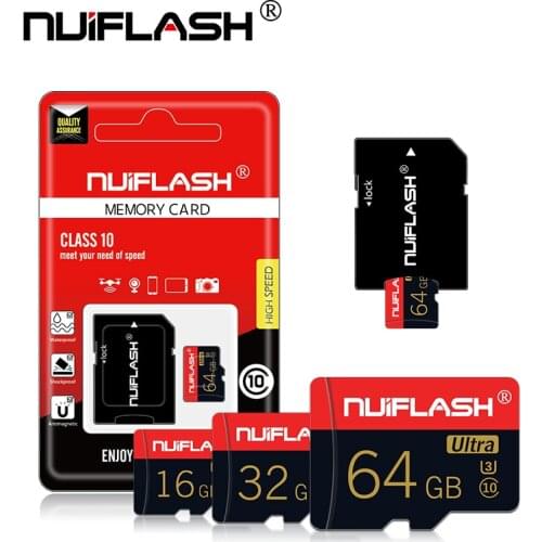Nuiflash Memory Card 32 64 128 GB Micro SD 128GB 32GB 64GB 256GB 512GB Micro SD Card SD/TF Flash Card microSD carte for Phone