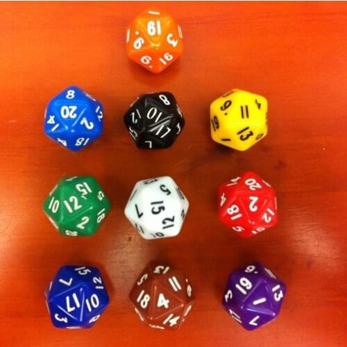 Leap table D20 dice bosons/ Colored polyhedron dice/ DND game dice / Millionaire dice
