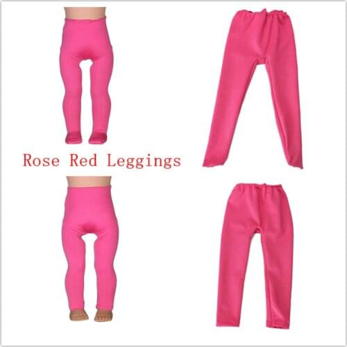2 color Leggings Tight Pants Fit 18 Inches American Doll Baby Doll Clothes Accessories Handmade Fashion Pants Clothe