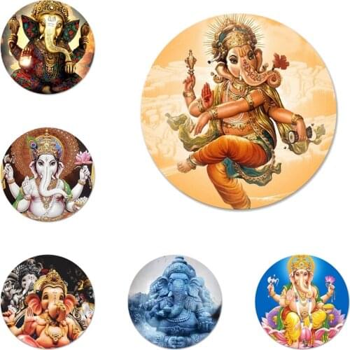 Lord Ganesha Hindu God Buddha Brooch Pin Cosplay Badge Accessories For Clothes Backpack Decoration Gift