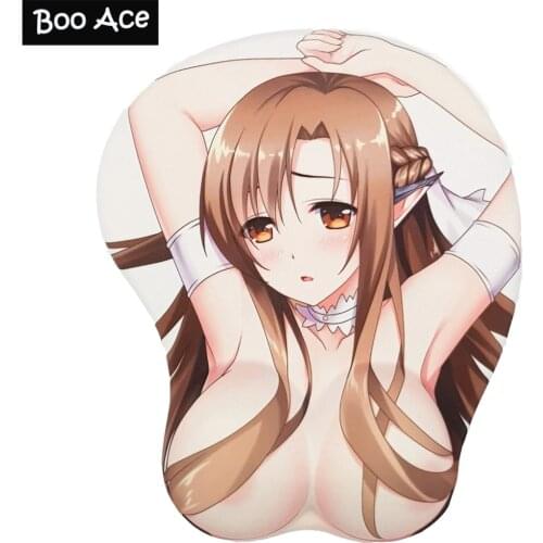 Sword Art Online Asuna Anime 3D Oppai Mouse Pad with gel Wrist rest