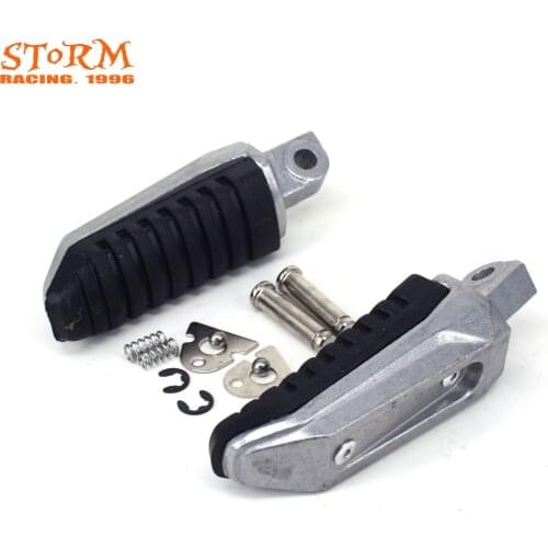 Motorcycle Rear Foot Pegs Footrest Pedals Aluminum For SUZUKI GSX1300R GSX650 GSX1400 GSXR650 V-Strom 650 1000 DL650 DL1000