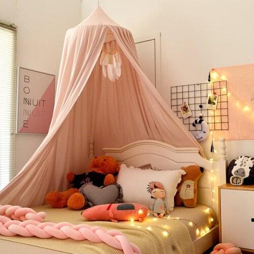 Baby Bed Canopy Tent Kids Mosquito Net for Baby Crib Girls Princess Mosquito Net Hung Dome Bedding Curtain Room Decor