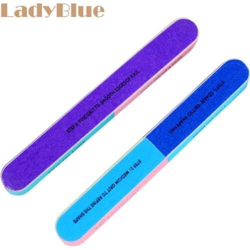 3pcs/lot 4 Way Shiner Sandpaper Buffer Grinding Buffing Block Sanding File Nail Art UV Gel Polishing Manicure Pedicure Tool