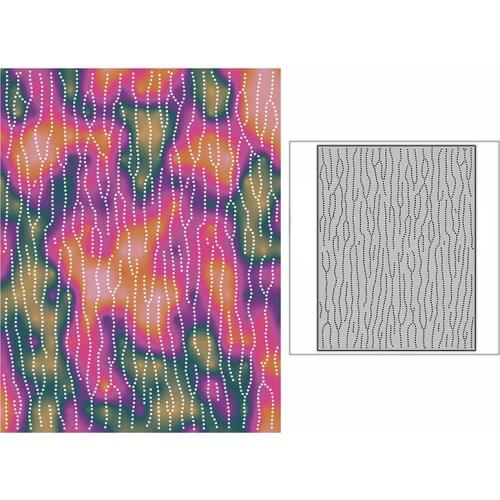 New Spotted Branches Line Background Plate Craft Embossing Mold 2021 Metal Cutting Dies for DIY Scrapbooking Album Card Making