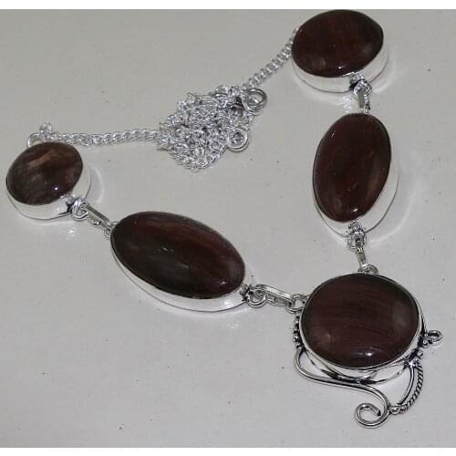 Brown Jaspper Necklace , 52 cm, N0507