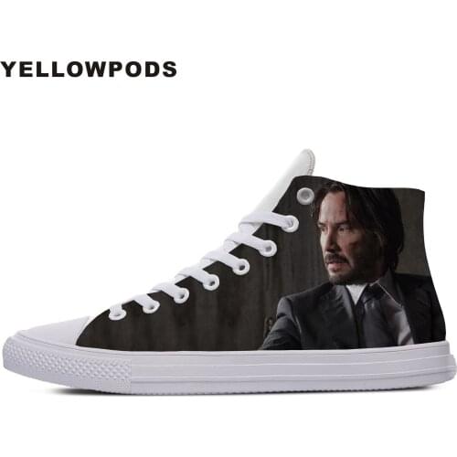 Casual Shoes Mens White Handiness Action Movie For John Wick Chapter Comfort Walking Shoes Lace Up Men Fashion Footwear Man