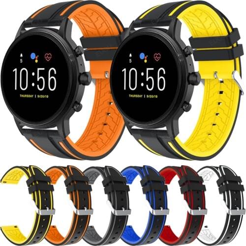 Easyfit Strap For Fossil Gen 5 Carlyle/Julianna/Garrett Watch Silicone Band watchband Bracelet Rubber wristband Accessories