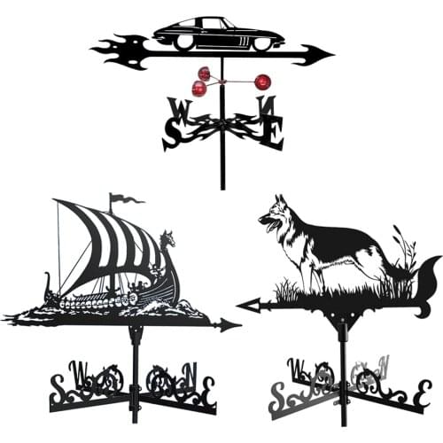 Retro Stainless Steel Garden Weather Vane Weathervane for Yard Garden Roofs