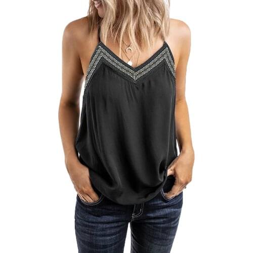 2021 New Tops for Women Fashion Women V-neck Sleeveless Camis Vest Loose Tanks Tops Sling Tops Office Lady Vest Tanks