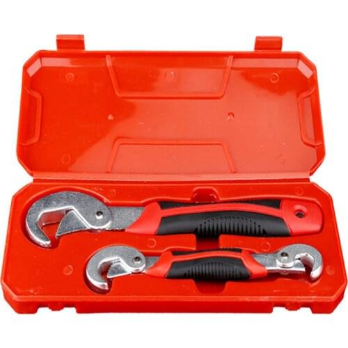 Universal Key Pipe Wrench Set Open End Spanner Set High-carbon Steel Snap Grip Tool Plumber Multi Hand Tool Set